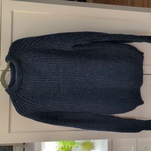 Wool sweater denim blue xl
